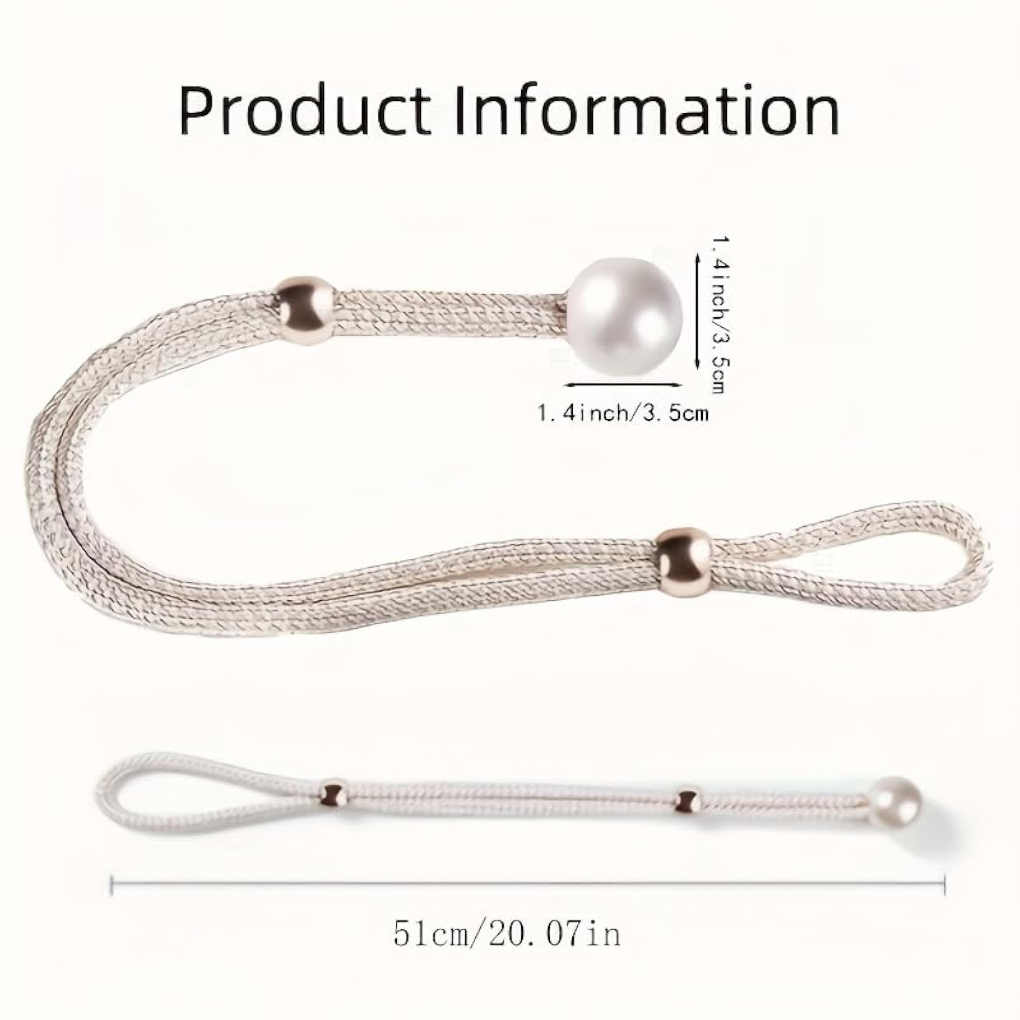 Magnetic Curtain Clips & Tiebacks, Decorative Pearl Rope